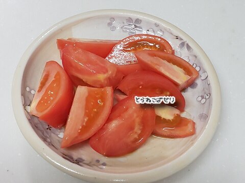 トマトの辛子和え